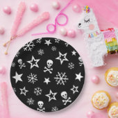 Skullen en Snowflakes Papieren Bordje (Feest)