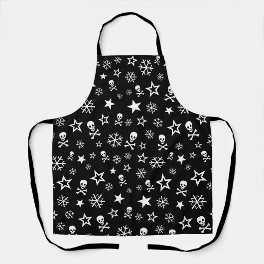 Skullen en Snowflakes Schort (Voorkant)