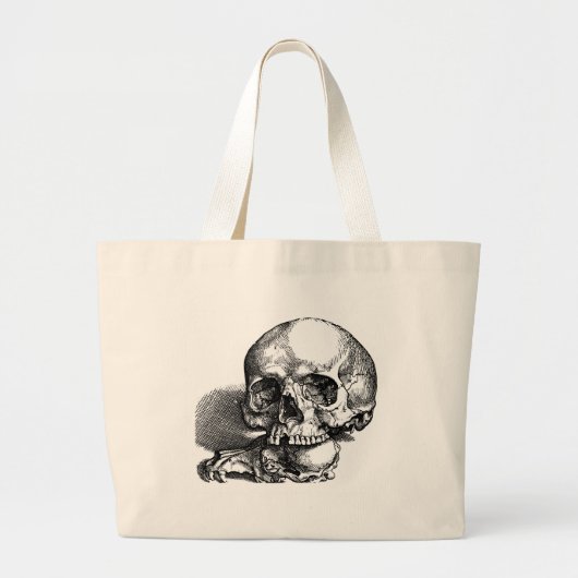 Skullen, mens en dier grote tote bag (Voorkant)