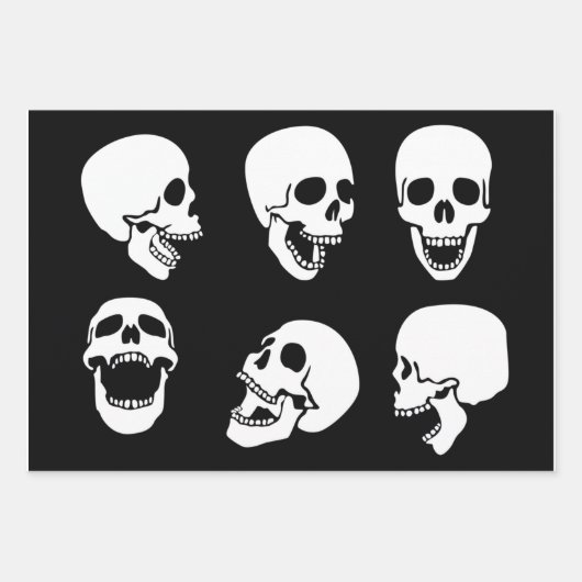 SKULLEN Papierplaat met vulling Reeks 3 Inpakpapier Vel (Voorkant)