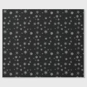 Skullflakes (zwart) cadeaupapier (Vlak)