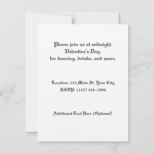 SkullHeart Kaart (Achterkant)