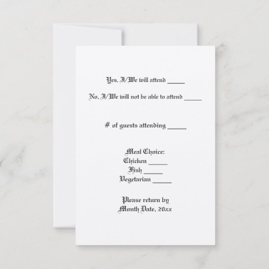 SkullHeart RSVP Kaartje (Achterkant)