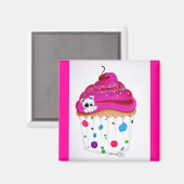 Skullie Cupcake Magnet (Voorkant / Achterkant)