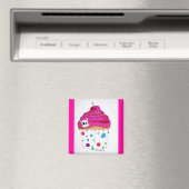 Skullie Cupcake Magnet (Insitu (Vaatwasser))