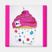 Skullie Cupcake Magnet (Voorkant)