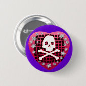 skullie ronde button 5,7 cm (Voorkant /achterkant)