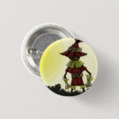 Skullkid Leafs the Forest Ronde Button 3,2 Cm (Voorkant /achterkant)