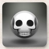 Skullmoji-subglas Bier Onderzetter (Voorkant)
