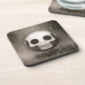 Skullmoji Vintage Bier Onderzetter (Linkerzijde)
