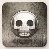 Skullmoji Vintage Bier Onderzetter (Voorkant)