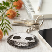 Skullmoji Vintage-sleutelhanger Sleutelhanger (Zijkant)