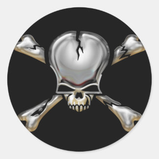 SkullnBonezX Ronde Sticker