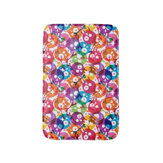 Skullpatroon 2 badmat (Voorkant Verticaal)