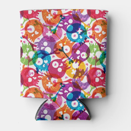 Skullpatroon 2 blikjeskoeler (Voorkant)