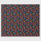 Skullpatroon 2 cadeaupapier (Vlak)