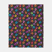 Skullpatroon 2 fleece deken (Voorkant)