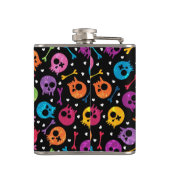 Skullpatroon 2 heupfles (Achterkant)