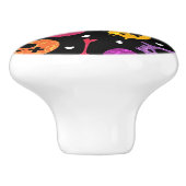 Skullpatroon 2 keramische knop (Zijkant)