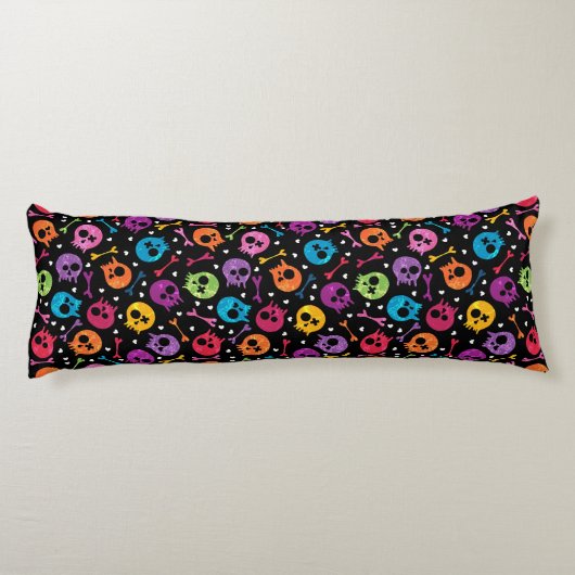 Skullpatroon 2 lichaamskussen (Achterkant)