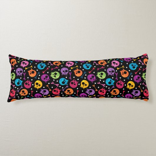 Skullpatroon 2 lichaamskussen (Voorkant)