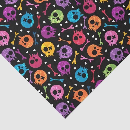 Skullpatroon 2 tissuepapier (Detail)