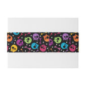 Skullpatroon 2 uitnodigingen wikkel (Achterkant Voorbeeld)