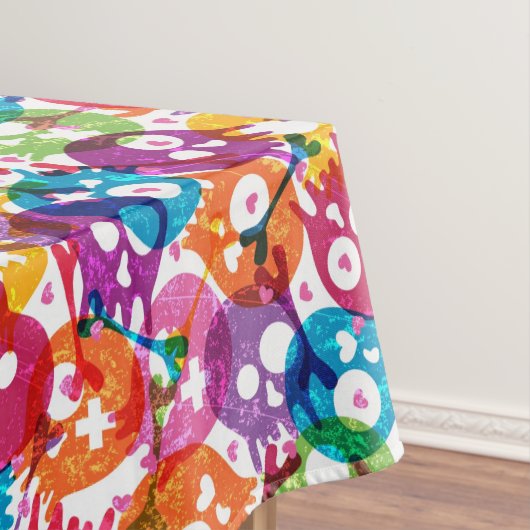 Skullpatroon 3 tafelkleed (Voorbeeld)