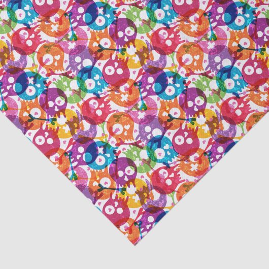 Skullpatroon 3 tissuepapier (Detail)