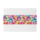 Skullpatroon 3 uitnodigingen wikkel (Achterkant Voorbeeld)