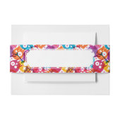 Skullpatroon 3 uitnodigingen wikkel (Voorkant Voorbeeld)