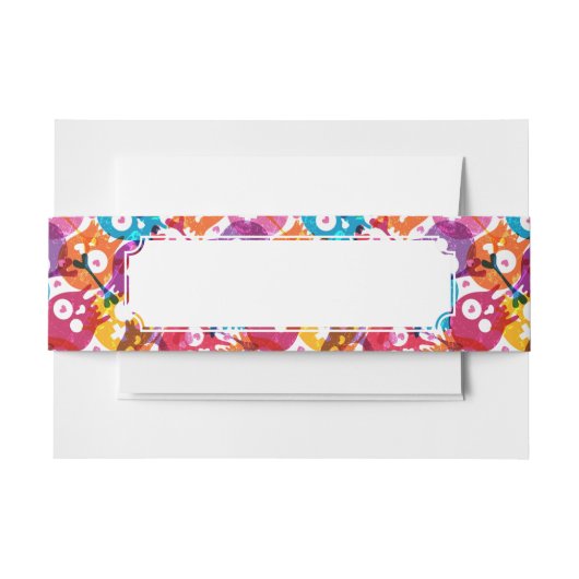 Skullpatroon 3 uitnodigingen wikkel (Voorkant Voorbeeld)