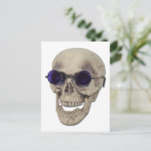 SkullPurpleGlasses121611 Briefkaart (Staand voorkant)