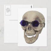 SkullPurpleGlasses121611 Briefkaart (Voorkant / Achterkant)