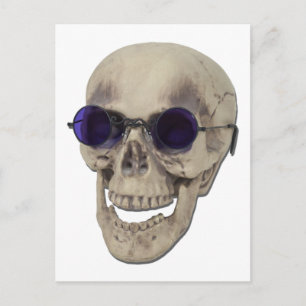 SkullPurpleGlasses121611 Briefkaart