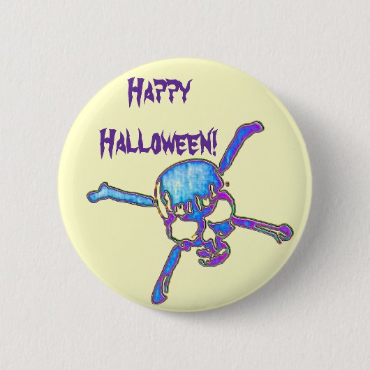 Skulls 6 ronde button 5,7 cm (Voorkant)