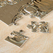 Skulls achtergrondgoud legpuzzel (Zijkant)