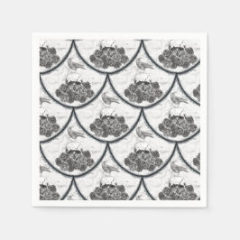 Skulls and Crows Napkins Servet