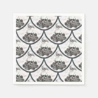 Skulls and Crows Napkins Servet