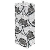 Skulls and Crows Wine Gift Bag Wijn Cadeautas (Achterkant Gekanteld)