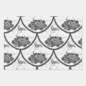 Skulls and Crows Wrapping Paper Sheets (Voorkant)