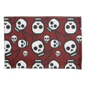Skulls and Hearts Pillow case  Kussensloop (Voorkant)
