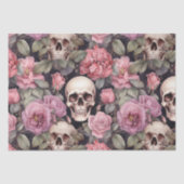 Skulls and roses tissuepapier (Voorkant)