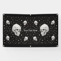 Skulls and Stars Trendy Gothic Art