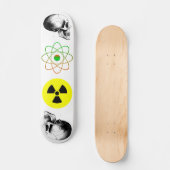 Skulls Atom Radiation Sign Skateboard (Voorkant)
