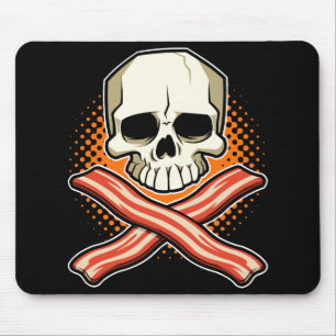 Skulls & Bacon Logo Mousepad Muismat