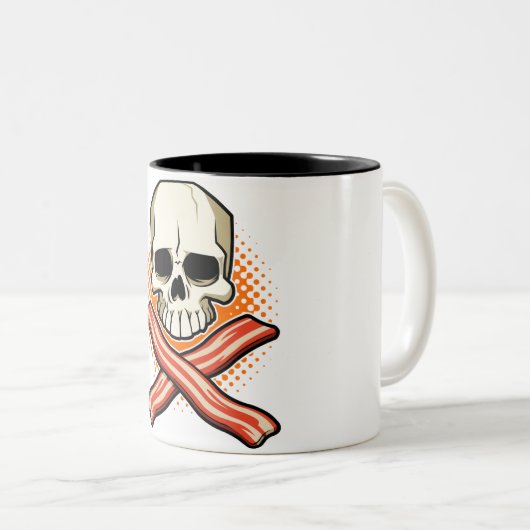 Skulls & Bacon Two_Tone Mok (Voorkant rechts)