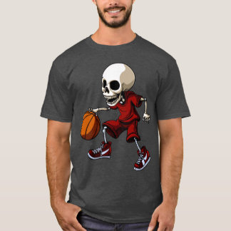 Skulls basketball player / basketball skull T-Shir T-shirt