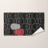 Skulls - Bat Black en Bone White Bad Handdoek (Handdoek)