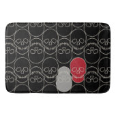 Skulls - Bat Black en Bone White Badmat (Voorkant)
